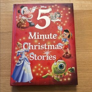 Disney Red 5 Minute Christmas Stories Book